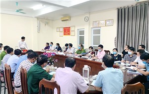 Đoàn công tác số 01Thành uỷ làm việc với Đảng uỷ phường Hồng Hà