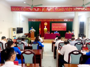 Kỳ họp thứ 5 (kỳ họp chuyên đề) HĐND phường Hồng Hà khoá X nhiệm kỳ 2021- 2026