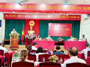 Kỳ họp thứ 9 (Kỳ họp chuyên đề) HĐND phường Hồng Hà khoá X, nhiệm kỳ 2021-2026