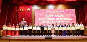 Tỉnh uỷ Quảng Ninh Hội nghị tổng kết công tác dân vận năm 2023 và triển khai nhiệm vụ năm 2024