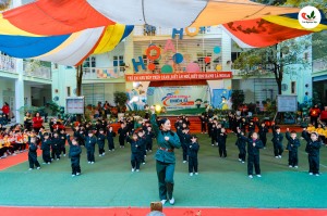 Trường Mầm non Hoa Hồng tổ chức chương trình ngoại khóa: “Chúng cháu là chiến sỹ tí hon”