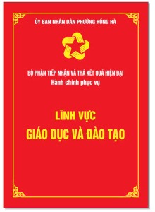 Lĩnh vực Giáo dục và Đào tạo