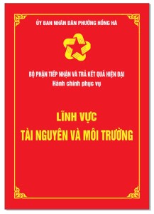 Lĩnh vực Tài nguyên và Môi trường